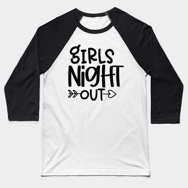 Girls Night Baseball T-Shirt by wolulas